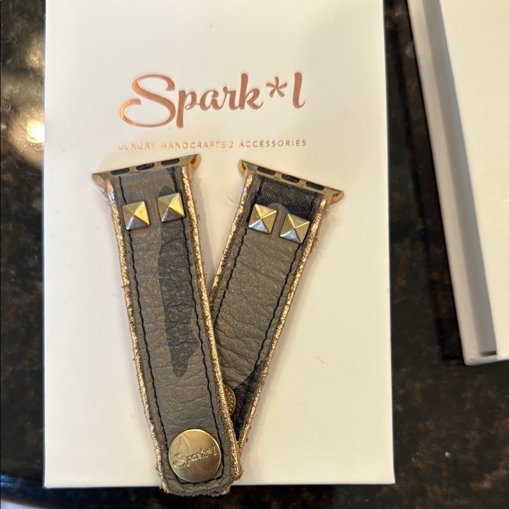 Women's Gold and Gray Watch Strap